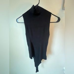 Express black body suit knit sleeveless